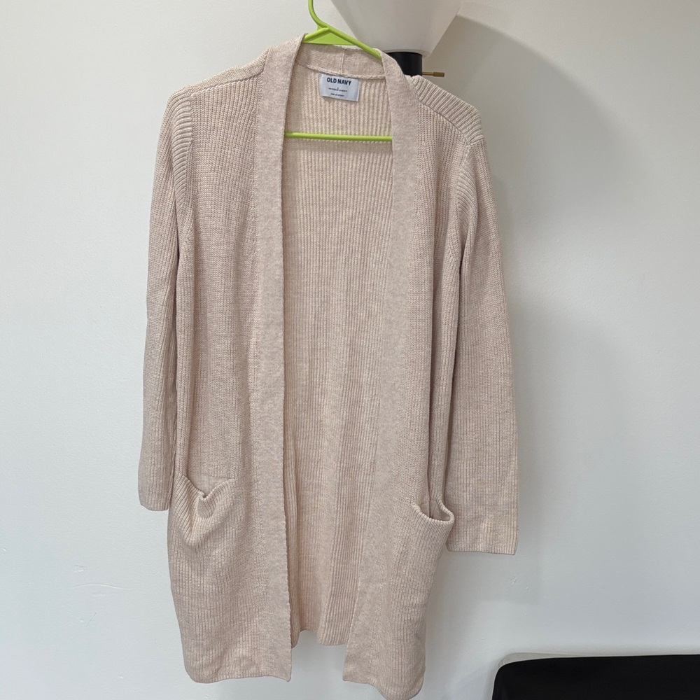 Old Navy Women's Beige Cardigan Sweater